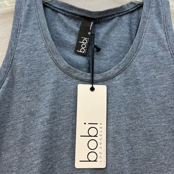 NWT Bobi Los Angeles Tank Top Women's Size S Grey Heather Curved Hem Gorpcore - Picture 5 of 8